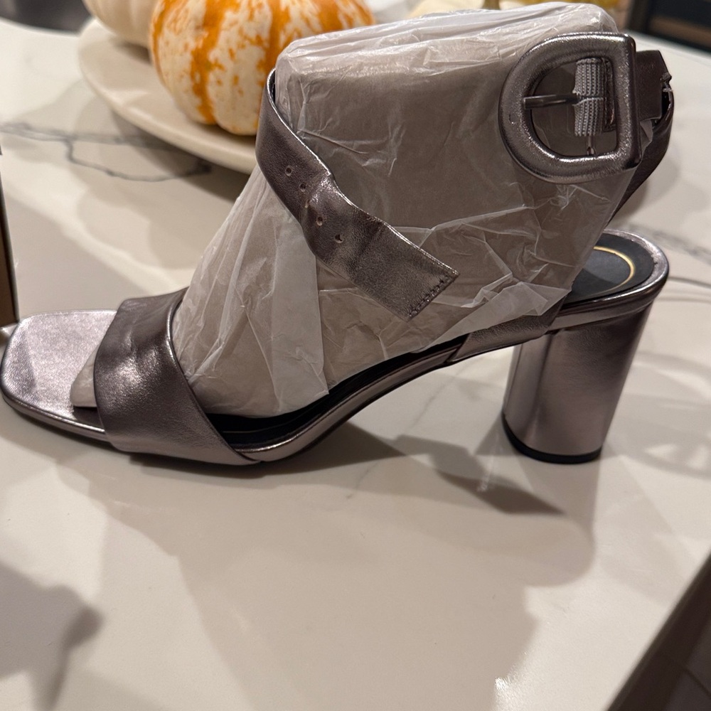 Pewter Block Heel Sandals Vionic  Brand